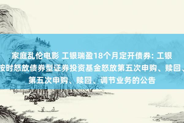 家庭乱伦电影 工银瑞盈18个月定开债券: 工银瑞信瑞盈18个月按时怒放债券型证券投资基金怒放第五次申购、赎回、调节业务的公告