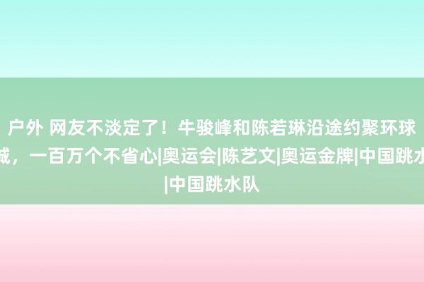 户外 网友不淡定了！牛骏峰和陈若琳沿途约聚环球影城，一百万个不省心|奥运会|陈艺文|奥运金牌|中国跳水队