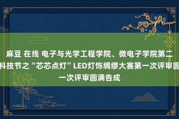 麻豆 在线 电子与光学工程学院、微电子学院第二十五届科技节之“芯芯点灯”LED灯饰绸缪大赛第一次评审圆满告成